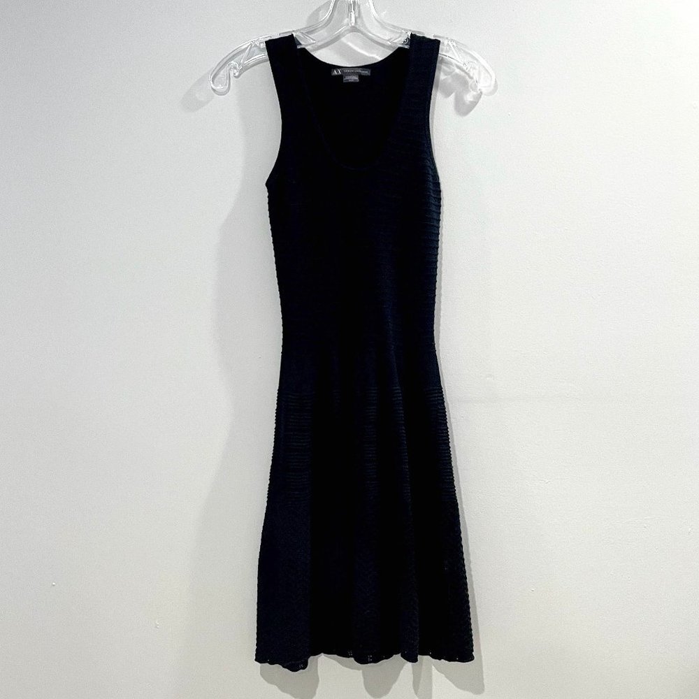 Armani Exchange Sleeveless Knit Dress Black Sz XS